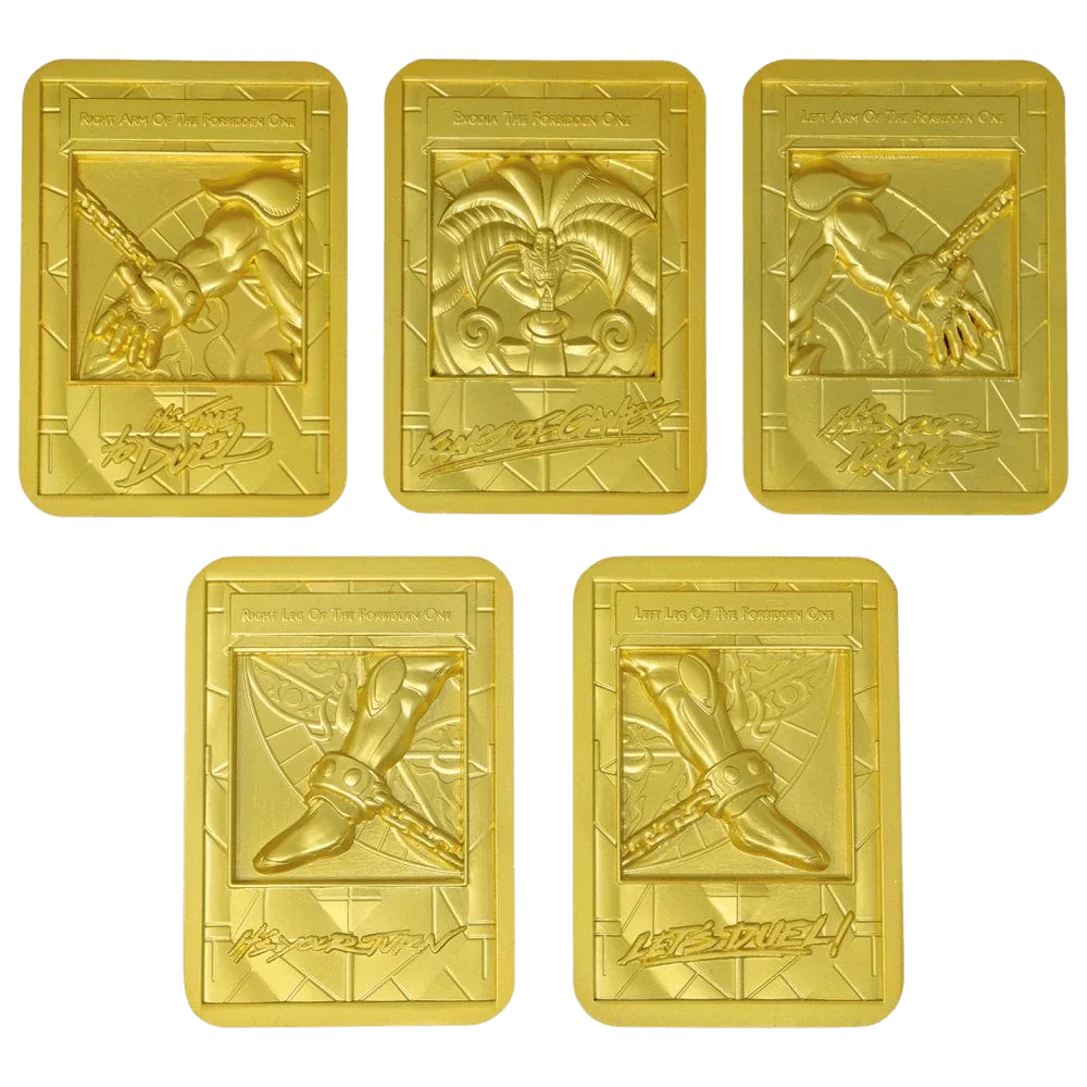 Yu-Gi-Oh! Exodia the Forbidden One - 24k Gold Plated Ingot Set (Limited Edition)