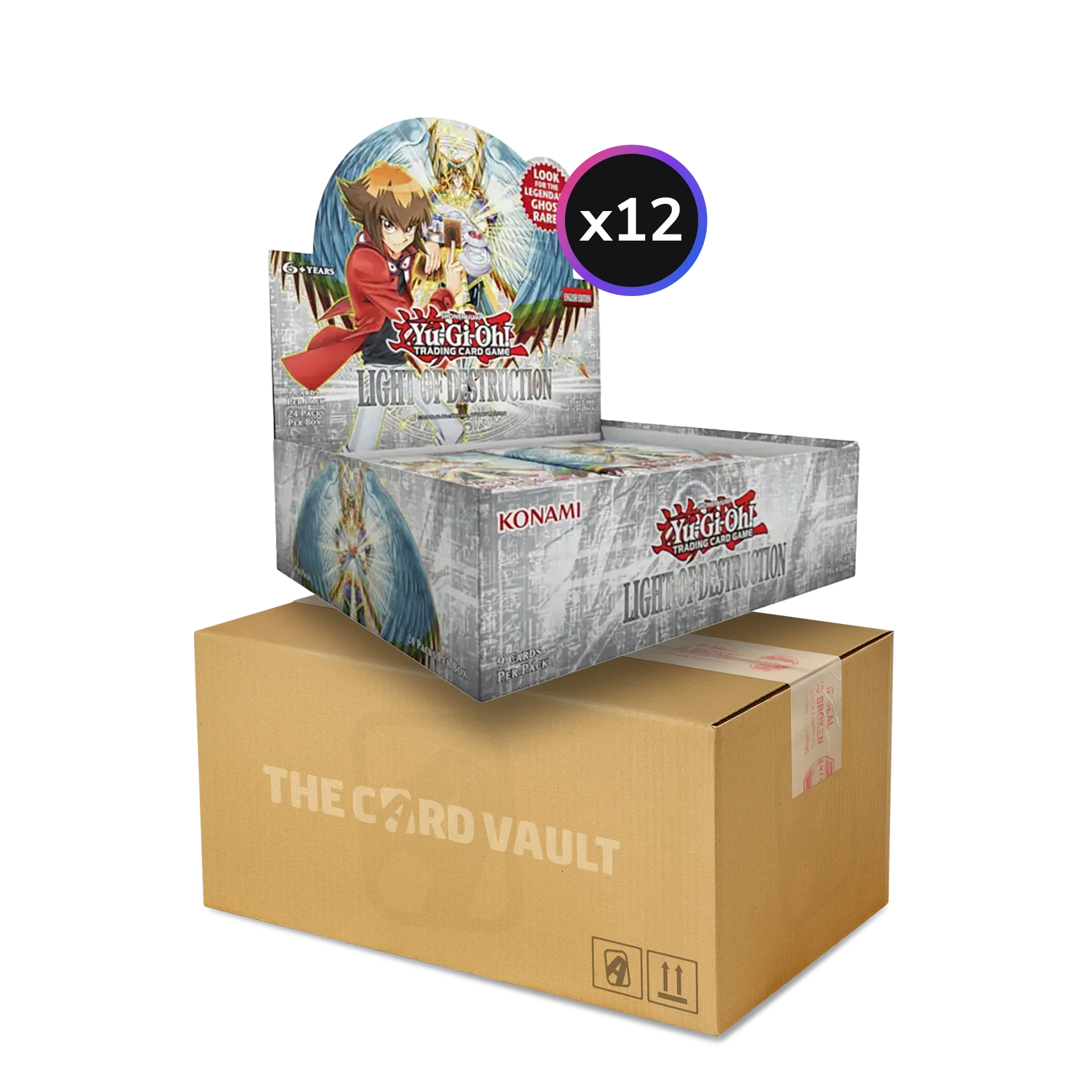 Yu-Gi-Oh! TCG - Light Of Destruction - Display Case (12 Booster Boxes) - Unlimited Reprint